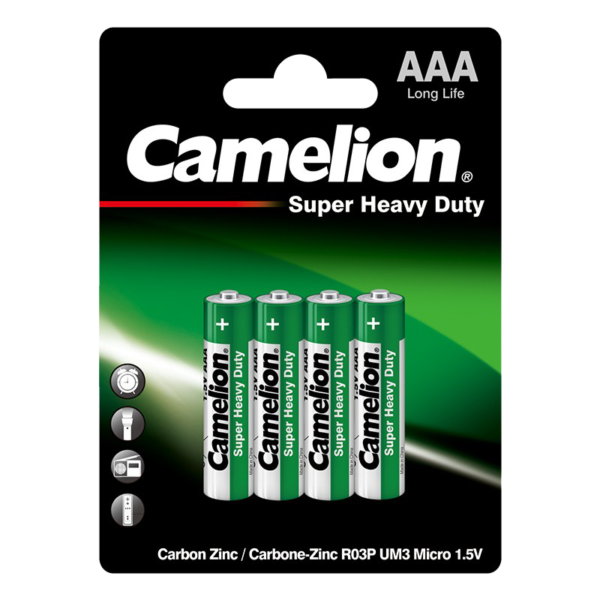 R03P-BP4G ΜΠΑΤΑΡΙΑ CAMELION SUPER HEAVY DUTY AAA CAMELION
