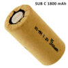 NI MH 1800mAh SUB C ΜΠΑΤΑΡΙΑ ΕΠΑΝΑΦΟΡΤΙΖΟΜΕΝΗ TC BATTERY
