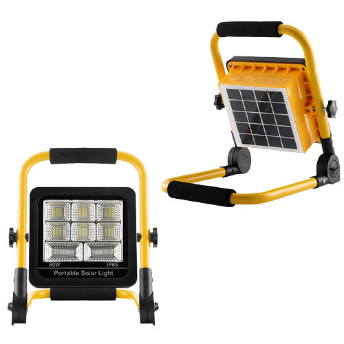 HSL-2350-50W ΦΟΡΗΤΟΣ ΗΛΙΑΚΟΣ ΠΡΟΒΟΛΕΑΣ LED  INVICTUS SOLAR  POWER