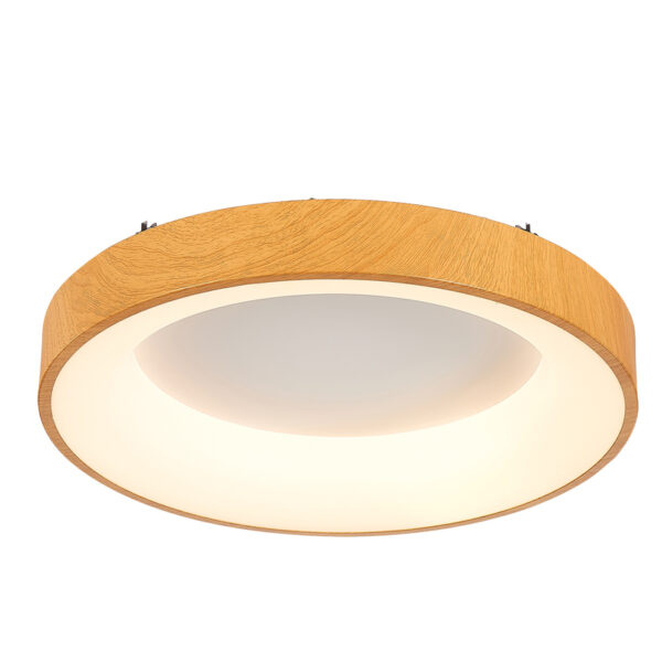 InLight Πλαφονιέρα οροφής LED 58W 4000K από καφέ μέταλλο και ακρυλικό D:56cm (42178-Α)