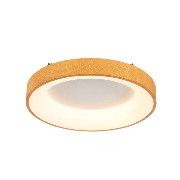 InLight Πλαφονιέρα οροφής LED 48W 4000K από καφέ μέταλλο και ακρυλικό D:46cm (42178-Β)