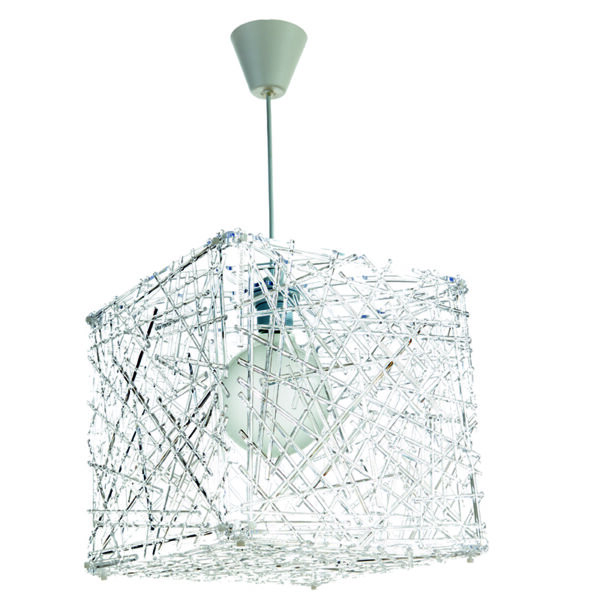 InLight Κρεμαστό φωτιστικό από διάφανο plexiglass 1XE27 D:30cm (4339-Διάφανο)