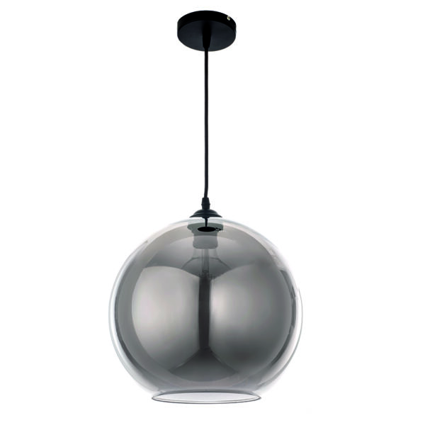 InLight Κρεμαστό φωτιστικό από φιμέ γυαλί 1XE27 D:35cm (4355-ΑΒ)