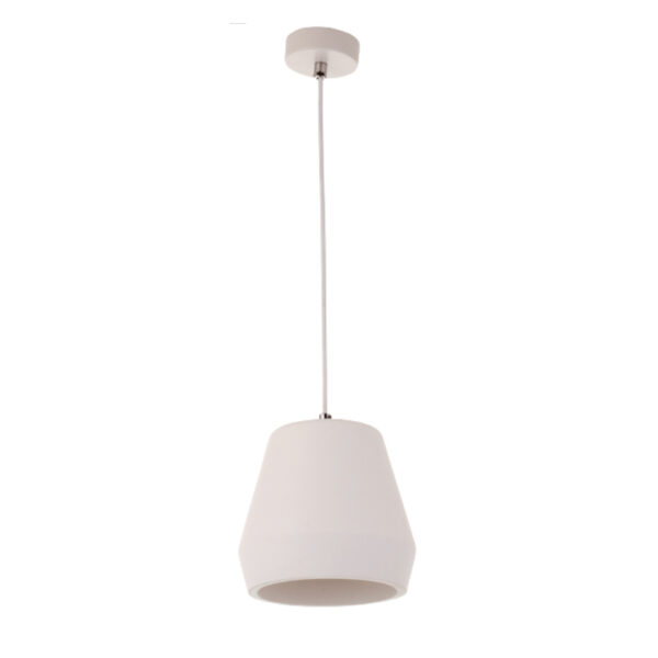 InLight Κρεμαστό φωτιστικό λευκό από γύψο 1XE27 D:22
