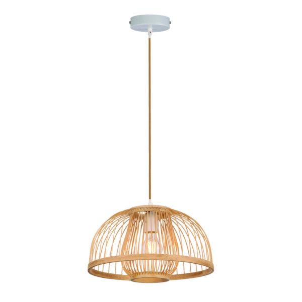 InLight Κρεμαστό φωτιστικό από ρατάν 1XE27 D:35cm (4523)