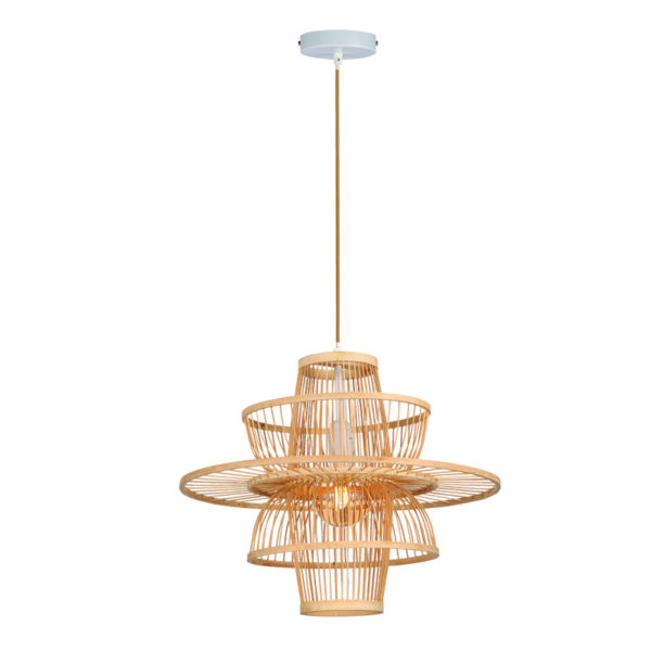 InLight Κρεμαστό φωτιστικό από ρατάν 1XE27 D:50cm (4525)