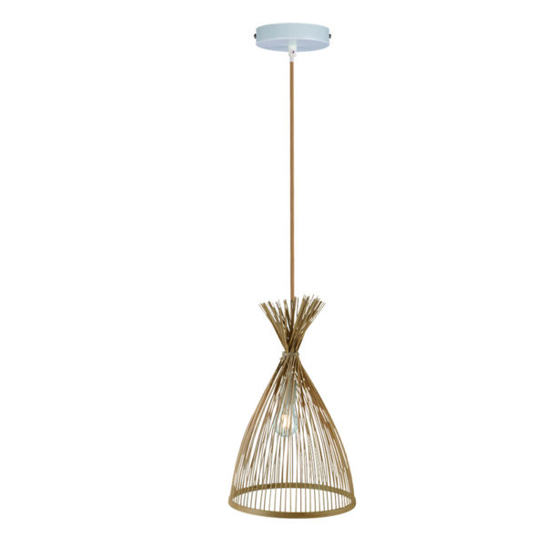 InLight Κρεμαστό φωτιστικό από ρατάν 1XE27 D:30cm (4526)