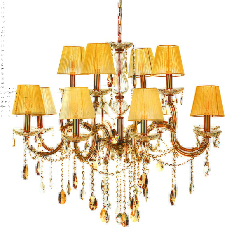 5243-12-XRYSO InLight Κρεμαστό φωτιστικό από χρυσό μέταλλο γυαλί και κρύσταλλα (5243-12Φ-Χρυσό)