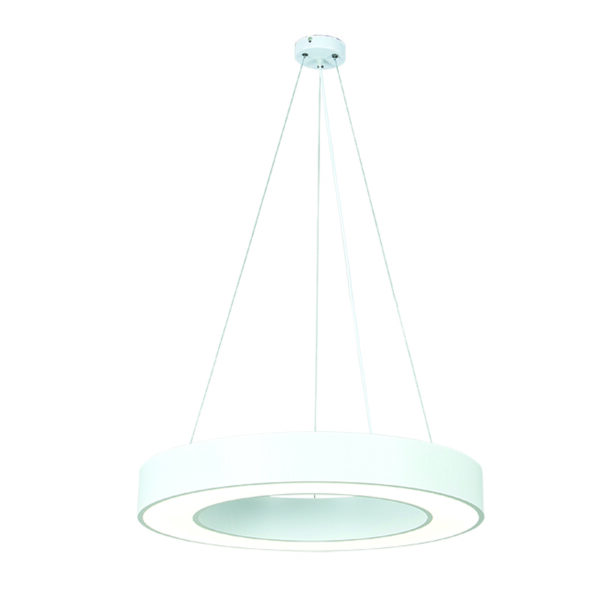 InLight Κρεμαστό φωτιστικό LED 40W 4000K σε λευκή απόχρωση D:60cm (6171-60-WH)