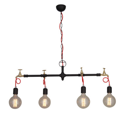 77-2792 HL-083T-4 HIKARI BROWN RUSTY PENDANT HOMELIGHTING