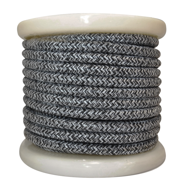 EL330035 | Textile Cable 2x0.75mm²- ρολλό 10mt – ΜΑΛΛΙΝΟ