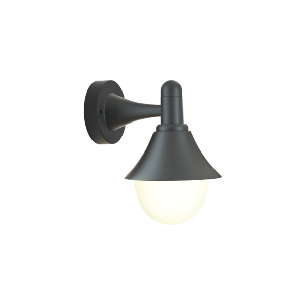 it-Lighting Rabun 1xE27 Outdoor Wall Lamp Black D:24.5cmx23.5cm (80202514)