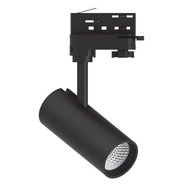 InLight Σποτ τριφασικής ράγας LED 10W 4000K σε μαύρη απόχρωση D:10cmX15