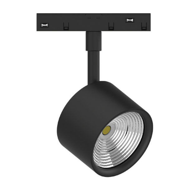 InLight Σποτ μαγνητικής ράγας LED 10W 4000K σε μαύρη απόχρωση D:8cmX12