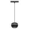 InLight Κρεμαστό φωτιστικό LED 6W 4000K για μαγνητική ράγα σε μαύρη απόχρωση D:10cmX6