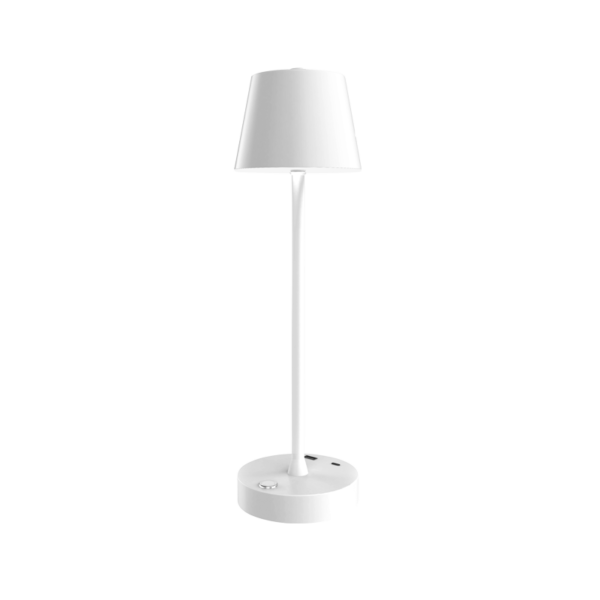 it-Lighting Tahoe Rechargeable LED 2W 3CCT Touch Table Lamp White D:38cmx11cm (80100220)