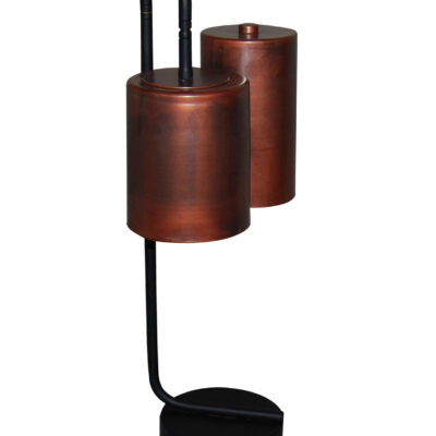 77-3993 HL-3567-2P BRODY OLD COPPER & BLACK TABLE LAMP HOMELIGHTING