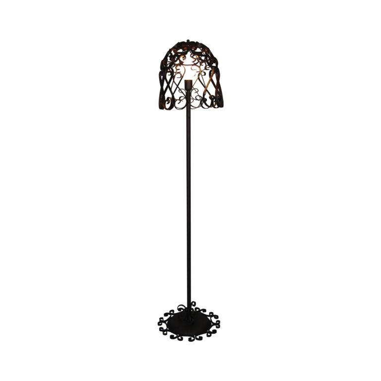 77-4029 HL-3586-1F LEWIS RELIEF ANTIQUE WHITE FLOOR LAMP HOMELIGHTING
