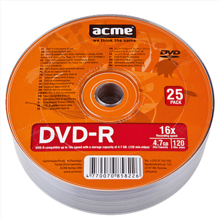 ACME-DVDR25   DVD-R 25αδα