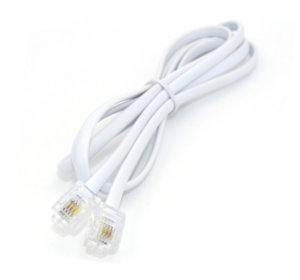SM134-white-7m Τηλεφωνικό καλώδιο 7μ