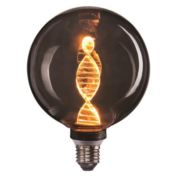 ΛΑΜΠΑ LED ΓΛΟΜΠΟΣ G125 4W E27 1800K 220-240V DNA SMOKY DIMMABLE