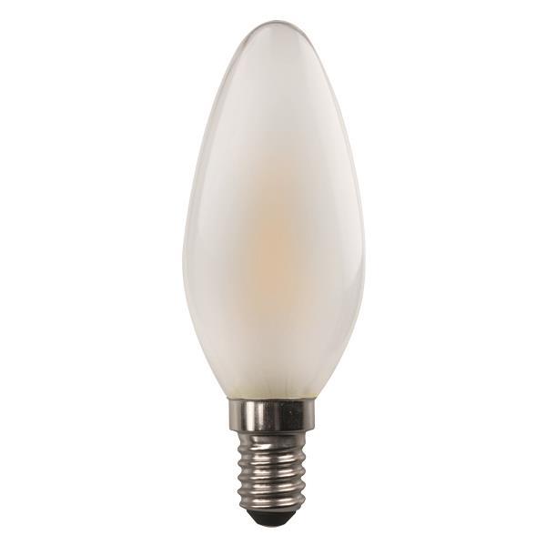 ΛΑΜΠΑ LED ΚΕΡΙ CROSSED FILAMENT 4.2W E14 4000K 220-240V FROST DIMMABLE