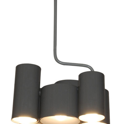 77-3994 HL-3566-6P BRODY DARK GREY METALLIC PENDANT HOMELIGHTING