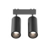 InLight Φωτιστικό LED 2x9W 3CCT για Ultra-Thin μαγνητική ράγα σε μαύρη απόχρωση D:16cmX4