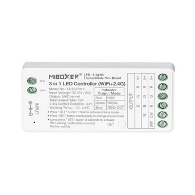 ΑΣΥΡΜΑΤΟ RF Wifi CONTROLLER RGB-RGBW 6A DC 12V/216W 24V/432W