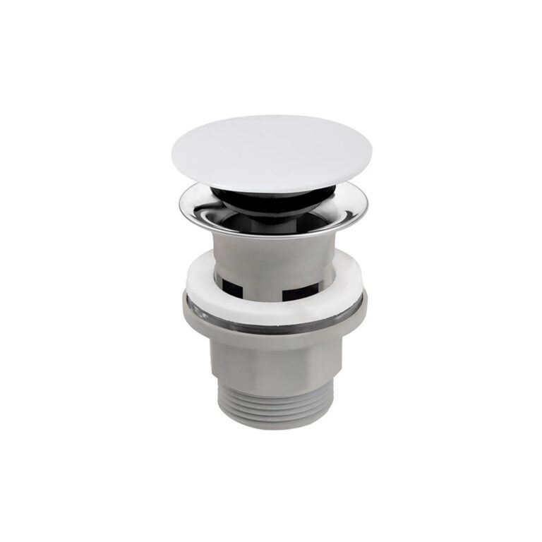 Βαλβίδα νιπτήρος με υπερχείλιση λευκή S288PPC FERRO