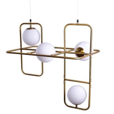 77-3530 SE 133-4PL ATHEN PENDANT BRUSHED BRASS 1A4 HOMELIGHTING