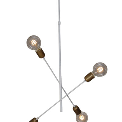 77-3798 HL-3524-4 ERIC OLD BRONZE & WHITE PENDANT HOMELIGHTING