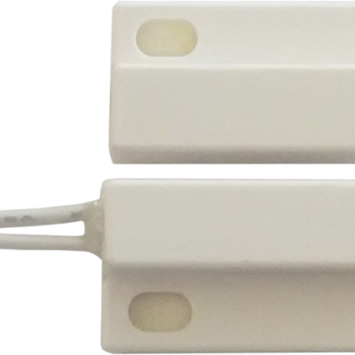 Aleph DC1561 Λευκη Φλατζωτή μικρή μαγνητική επαφή Ενσύρματη Αυτοκόλλητη και βιδωτή