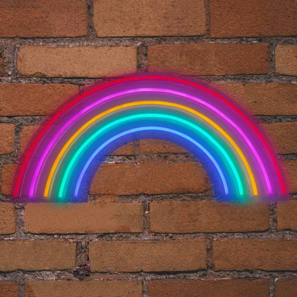 EL131314|NEON LED STRIPS RAINBOW neon@backboard|USB ΚΑΛΩΔΙΟ 1mt|5V|630x15x320|{enjoysimplicity}™