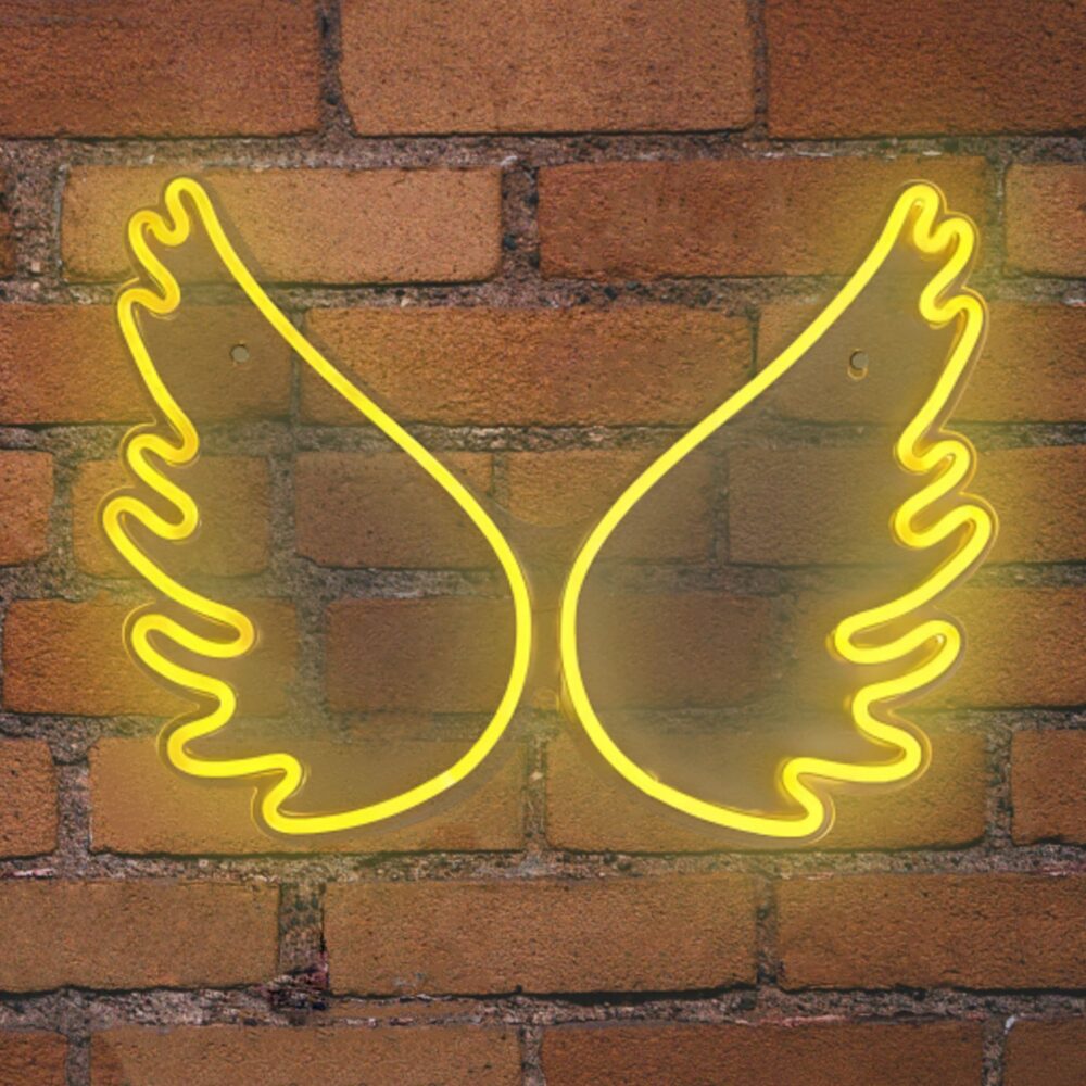 EL131316|NEON LED STRIPS WINGS neon@backboard|USB ΚΑΛΩΔΙΟ 1mt|5V|445x15x340|{enjoysimplicity}™