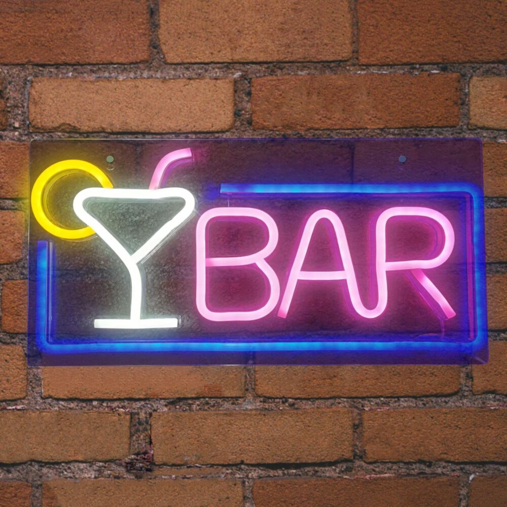 EL131321|NEON LED STRIPS BAR neon@backboard|USB ΚΑΛΩΔΙΟ 1mt|5V|420x15x220|{enjoysimplicity}™