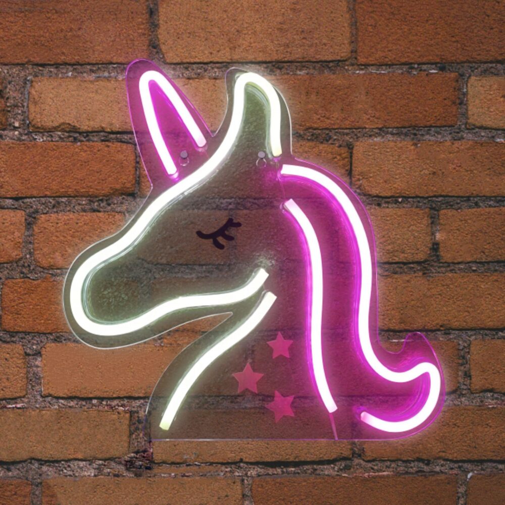 EL131324|NEON LED STRIPS UNICORN neon@backboard|USB ΚΑΛΩΔΙΟ 1mt|5V|330x15x330|{enjoysimplicity}™