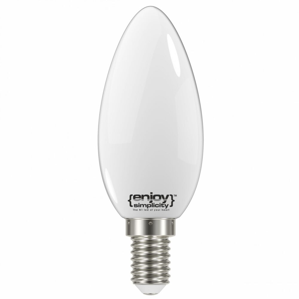 EL824356 | LED FILLAMENT MILKY B35|4W(>39w) Ε14|6500k|450lm|{enjoysimplicity}™