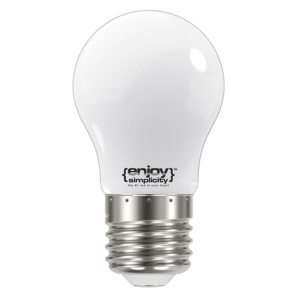 EL824463 | LED FILLAMENT MILKY P45|4W(>39w) Ε27|6500k|450lm|{enjoysimplicity}™