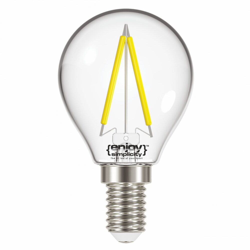 EL822872 | LED FILLAMENT CLEAR|P45 2W(>25w) E14|3000k|250lm|{enjoysimplicity}™