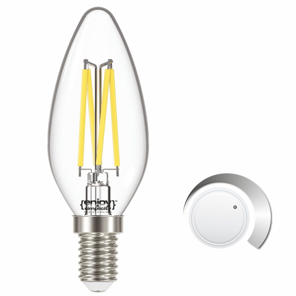 EL822931  | LED FILLAMENT CLEAR DIM|B35 4W(>40w) E14|3000k|470lm|{enjoysimplicity}™