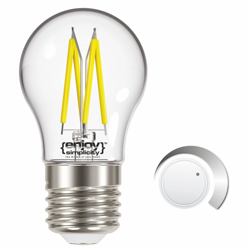 EL822933 | LED FILLAMENT CLEAR DIM|P45 4W(>40w) E27|3000k|470lm|{enjoysimplicity}™