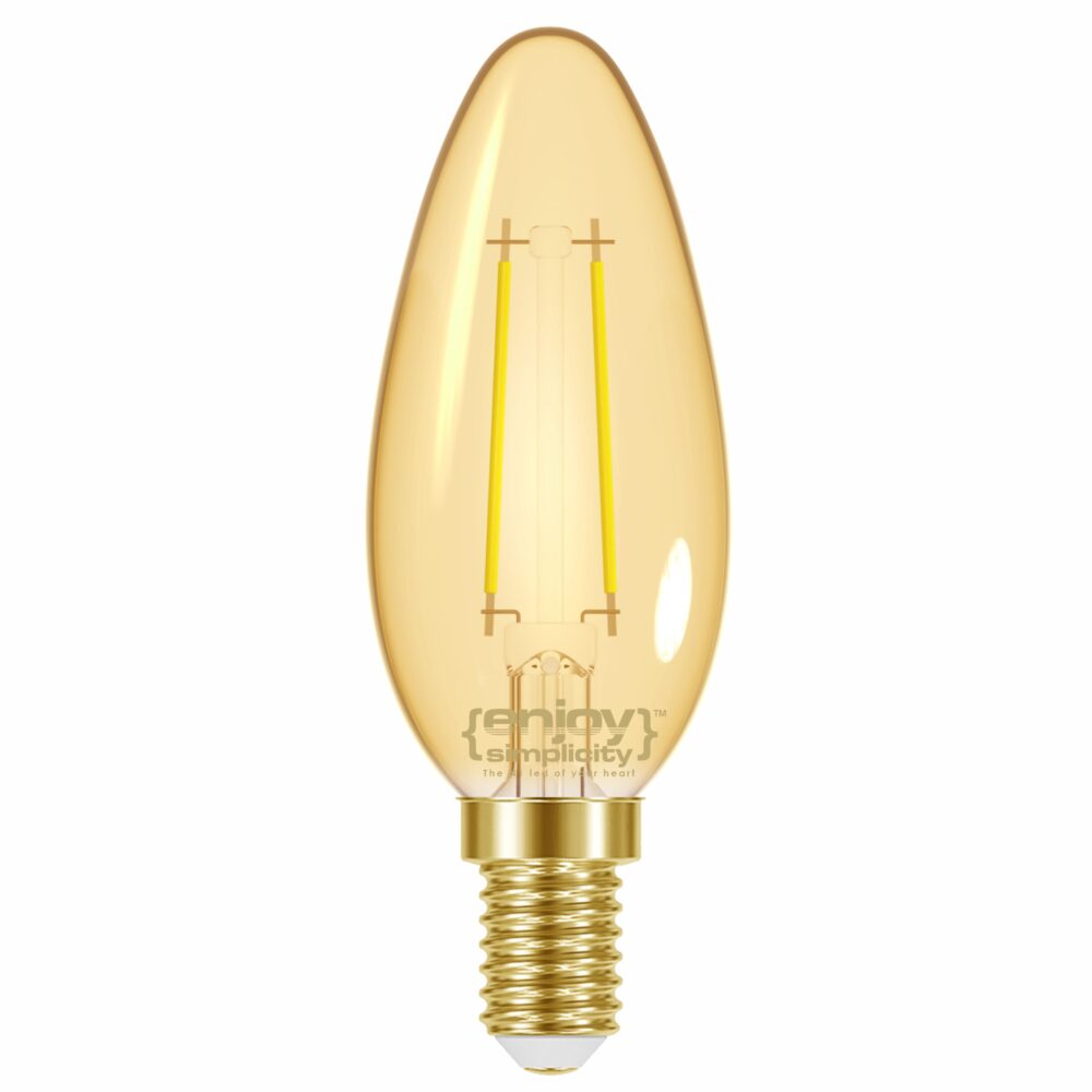 EL825603 | LED FILLAMENT AMBER|B35 2W(>28w) E14|2000k|180lm|{enjoysimplicity}™