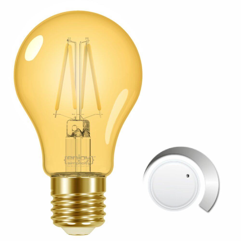 EL825902 | LED FILLAMENT AMBER DIM|A60 7.5W(>54w) E27|2000k|700lm|{enjoysimplicity}™