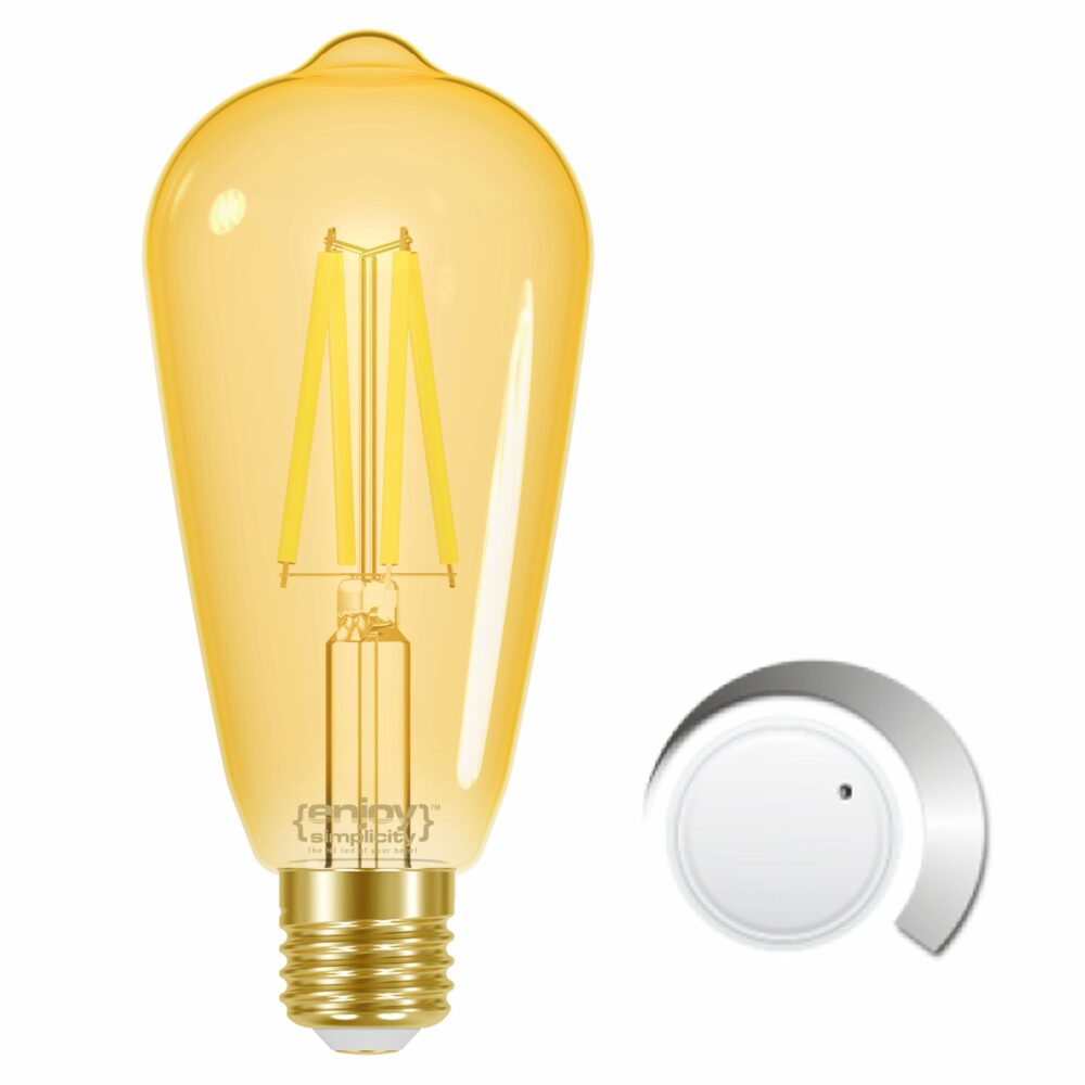 EL825907 | LED FILLAMENT AMBER DIM|ST64 7.5W(>54w) E27|2000k|700lm|{enjoysimplicity}™