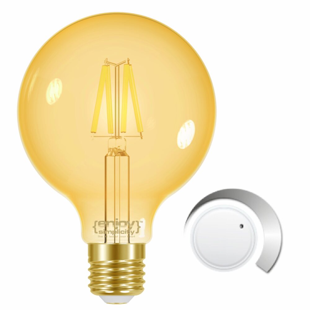 EL825908 | LED FILLAMENT AMBER DIM|G95 4.5W(>30w) E27|2000k|320lm|{enjoysimplicity}™