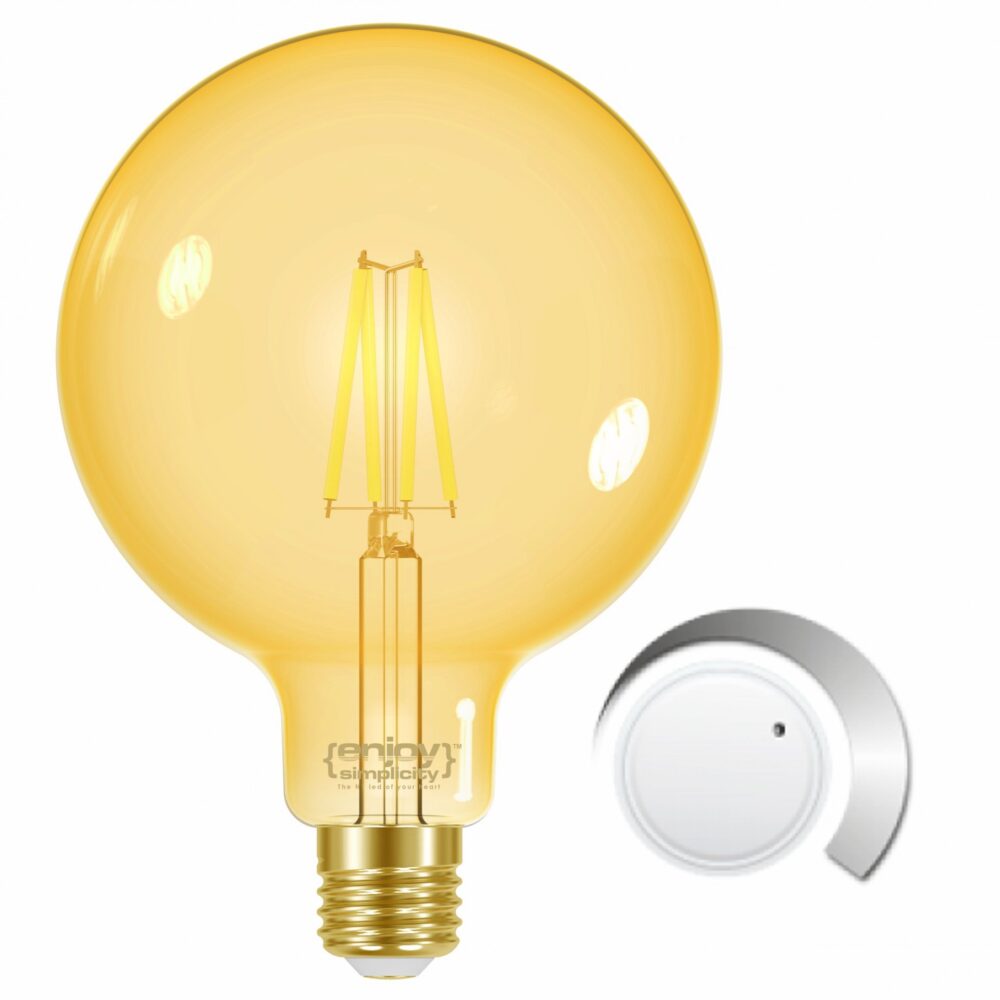 EL825911 | LED FILLAMENT AMBER DIM|G125 7.5W(>54w) E27|2000k|700lm|{enjoysimplicity}™