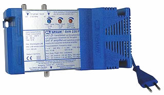 814107 SPAUN SVN230F Ενισχυτής για SAT/επίγεια Ρυθμιζόμενος με ενίσχυση επίγεια: 10dB SAT: 30dB