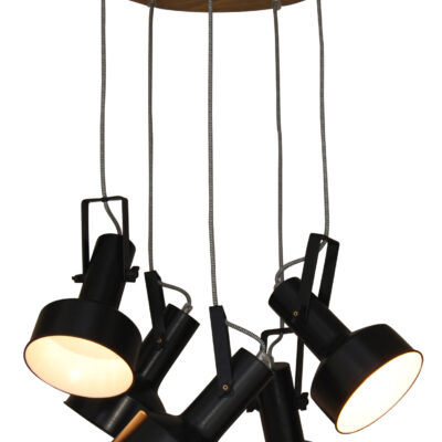 77-3051 HL-243S-5P FARCOM BLACK PENDANT HOMELIGHTING