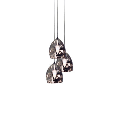 77-3695 WS19522-3 SOFT PENDANT SMOKEY GREY+ HOMELIGHTING